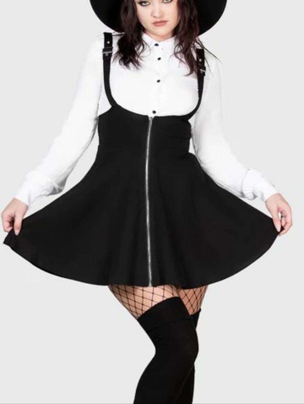 Killstar Suspend Me Black Mini Skirt Size XXL